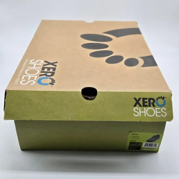 Xero Mens Hana Hemp Charcoal Barefoot Minimalist Shoes Mens Size 9.5