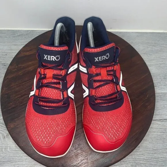Xero Shoes HFS Men’s 9 Red Barefoot Lace Up Athletic Shoes Sneakers Minimalist