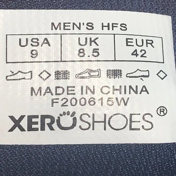 Xero Shoes HFS Men’s 9 Red Barefoot Lace Up Athletic Shoes Sneakers Minimalist