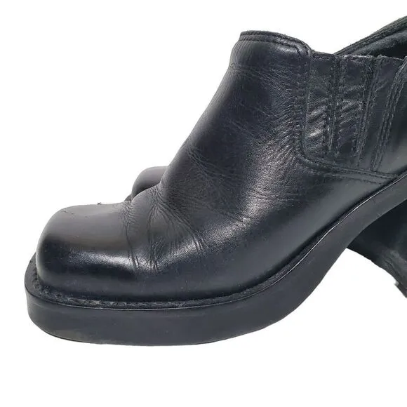 Y2K Chunky Square Toe  Mary Jane Platform Shoes Size 7.5 Womens Sam &amp; Libby