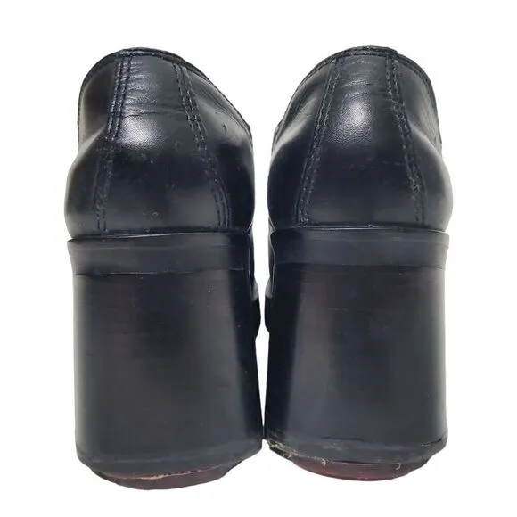 Y2K Chunky Square Toe  Mary Jane Platform Shoes Size 7.5 Womens Sam &amp; Libby