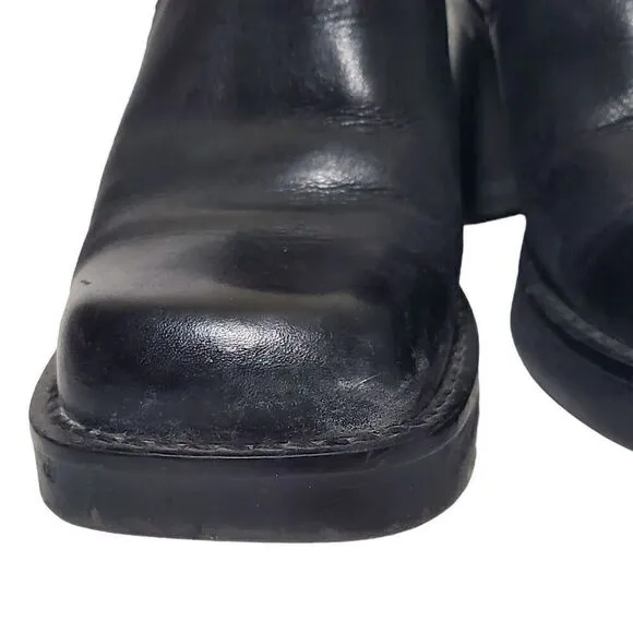 Y2K Chunky Square Toe  Mary Jane Platform Shoes Size 7.5 Womens Sam &amp; Libby