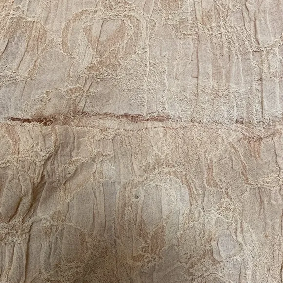 Y2K Ralph Lauren Tan Boho Tiered Ruffle Wrap Maxi Dress