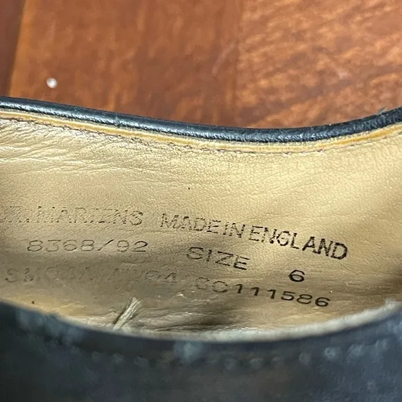Y2K Rare Dr Martens three buckle 8368 mary janes Black Chunky Platform England