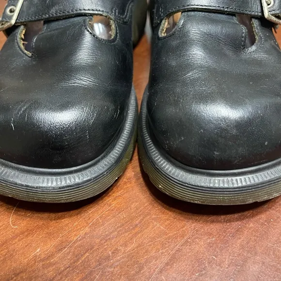 Y2K Rare Dr Martens three buckle 8368 mary janes Black Chunky Platform England