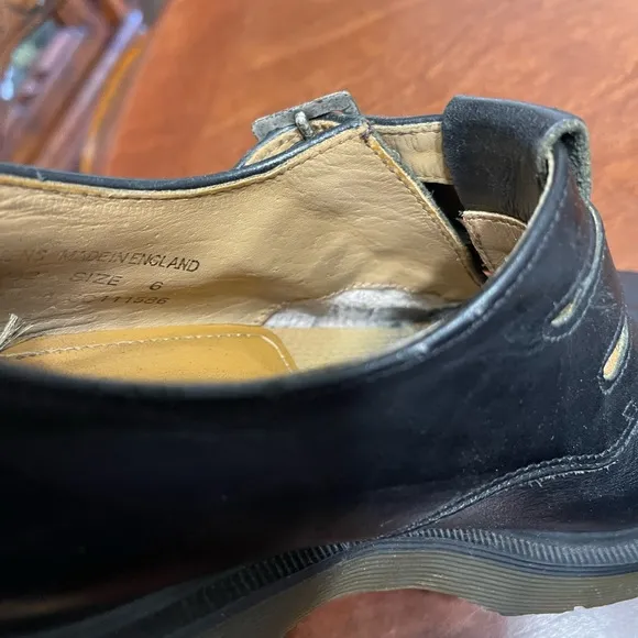 Y2K Rare Dr Martens three buckle 8368 mary janes Black Chunky Platform England