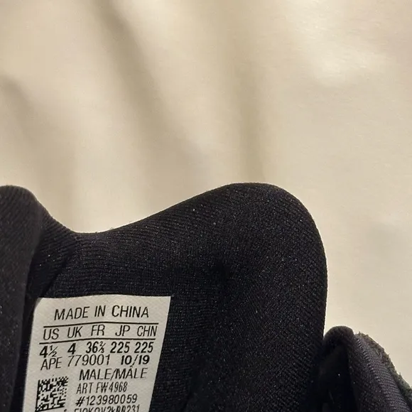 Yeezy adidas Black and Gray Sneakers with Chunky Silhouette and Soft Upper