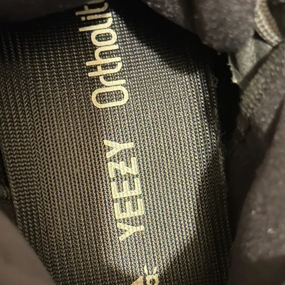 Yeezy adidas Black and Gray Sneakers with Chunky Silhouette and Soft Upper
