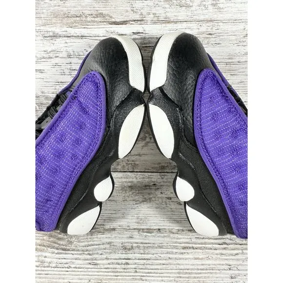 Youth Nike Air Jordan Retro 13 (PS) 'Purple Venom' Sneakers Sz 11.5C