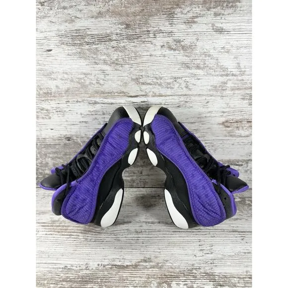 Youth Nike Air Jordan Retro 13 (PS) 'Purple Venom' Sneakers Sz 11.5C