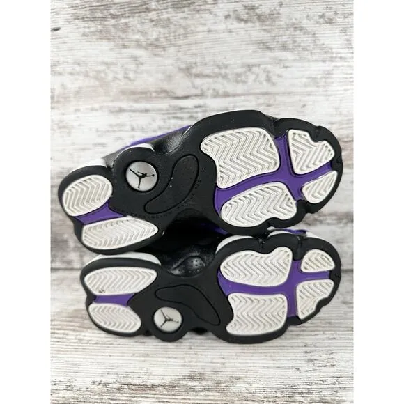Youth Nike Air Jordan Retro 13 (PS) 'Purple Venom' Sneakers Sz 11.5C