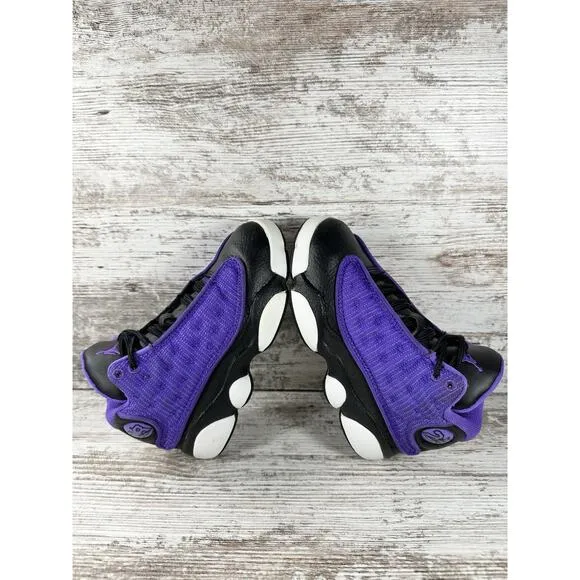 Youth Nike Air Jordan Retro 13 (PS) 'Purple Venom' Sneakers Sz 11.5C