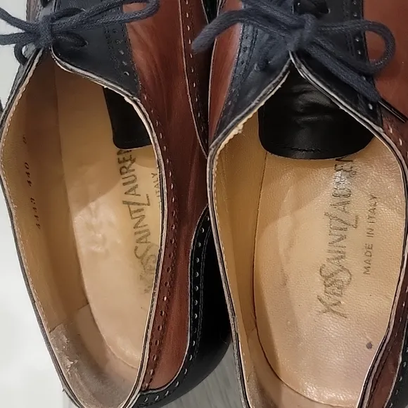Yves Saint Laurent Mens Colorbock Dress Shoes Sz 9