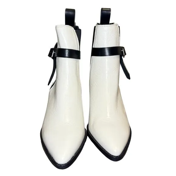 Zadig &amp; Voltaire Tyler Cecilia Boots 👢 White Patent Leather | EU 37 US 6 NIB ✨