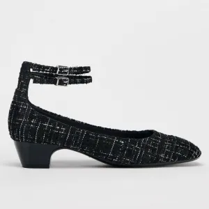 Zara heeled fabric shoes
